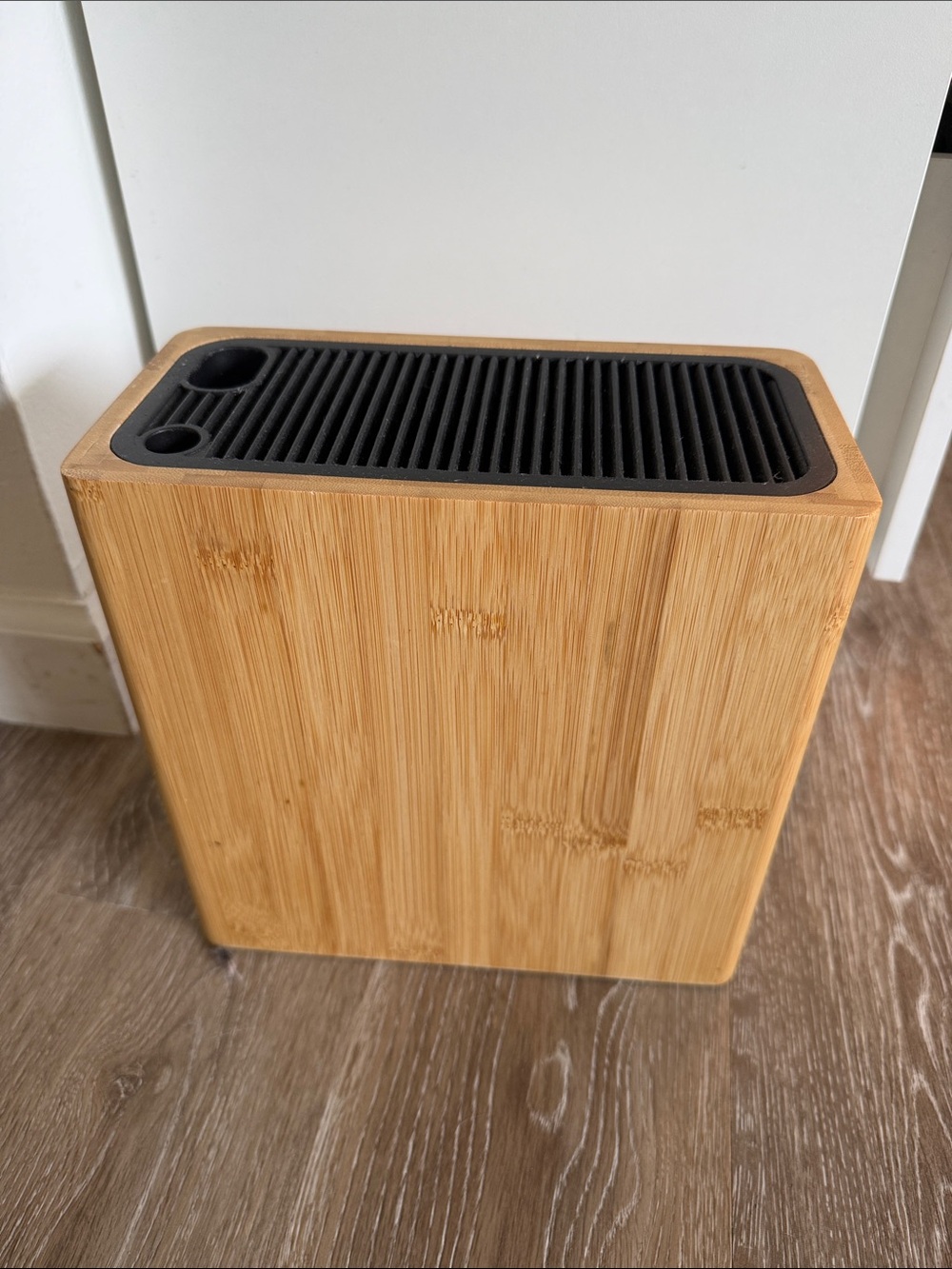 KITCHENDAO XL Extra Large Bamboo Universal Knife Block Holder Stand Slots